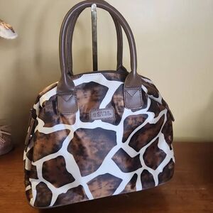 Sachi large insulated animal print lunch bag